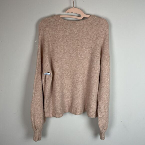 Madewell Gladwell Pale Pink Soft Balloon Sleeve Pullover Sweater NWOT Size XS - Picture 6 of 8